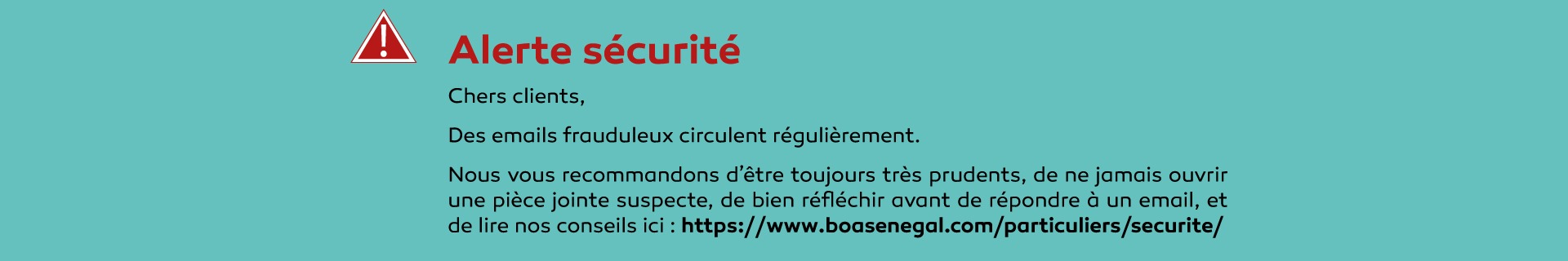 Alerte sécurité : attention aux emails frauduleux